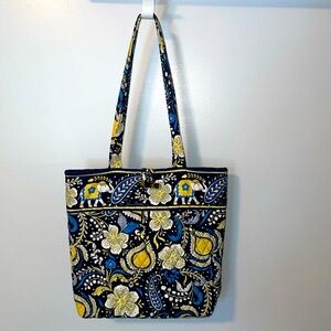 Vera Bradley Tote - blue and yellow